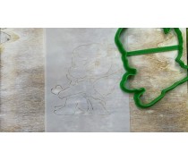 Вырубка + трафарет Ангел №2