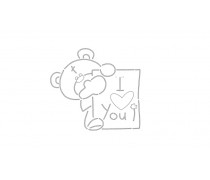 Трафарет Медведь №7