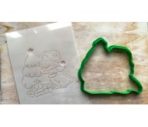 Вырубка + трафарет Дракончик №1